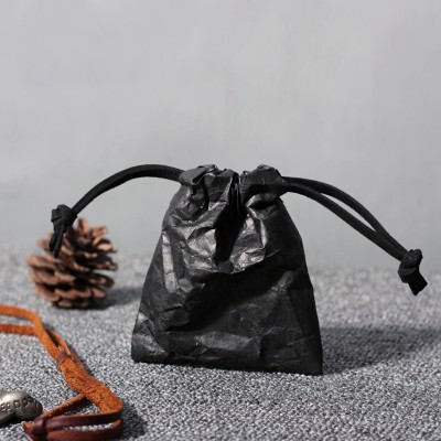 Waterproof eco friendly lightweight and breathable easy to process tyvek paper drawstring gift bag for jewelry package