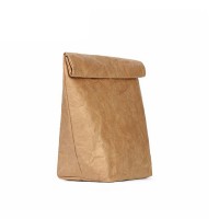 Reusable waterproof tyvek kraft  paper lunch bag clutch bag