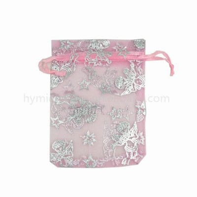 Super fine fashionable wedding used beautiful organza pouch with high quality